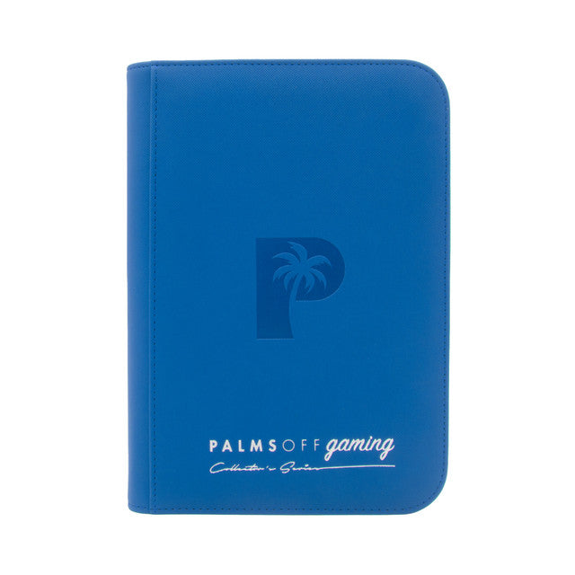 Palms Off Gaming : Collector's Series 4 Pocket Zip Trading Card Binder - BLUE