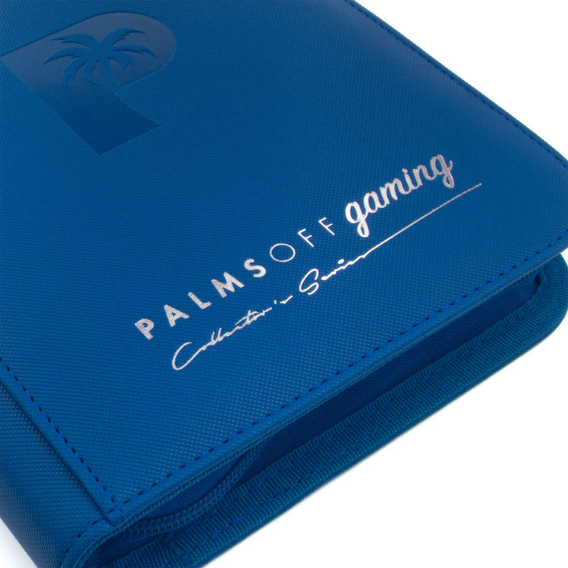 Palms Off Gaming : Collector's Series 4 Pocket Zip Trading Card Binder - BLUE