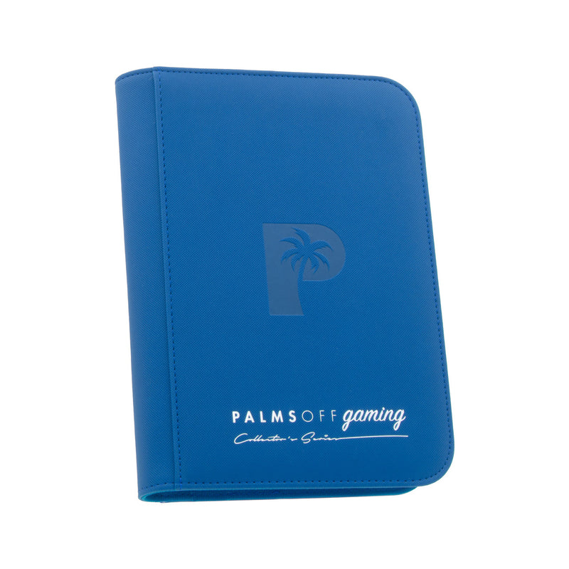 Palms Off Gaming : Collector's Series 4 Pocket Zip Trading Card Binder - BLUE