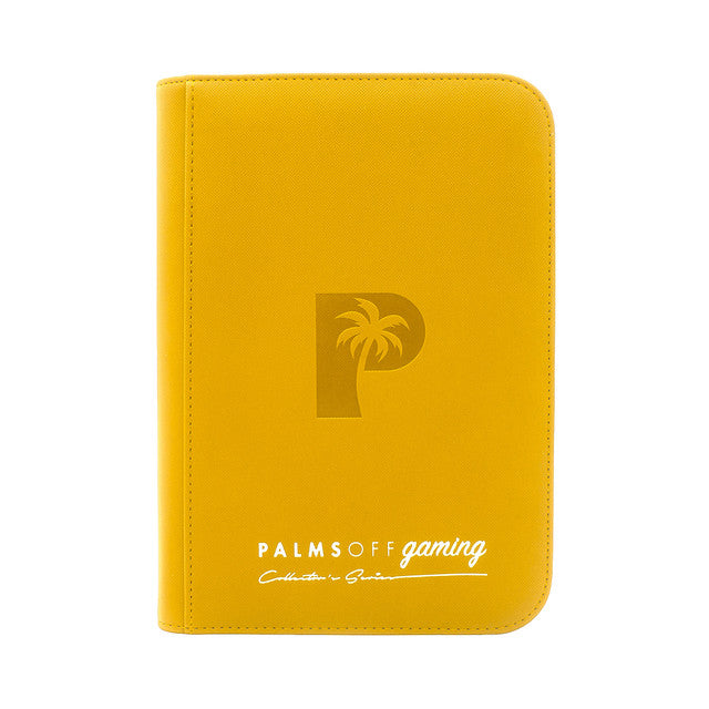 Palms Off Gaming : Collector's Series 4 Pocket Zip Trading Card Binder - YELLOW