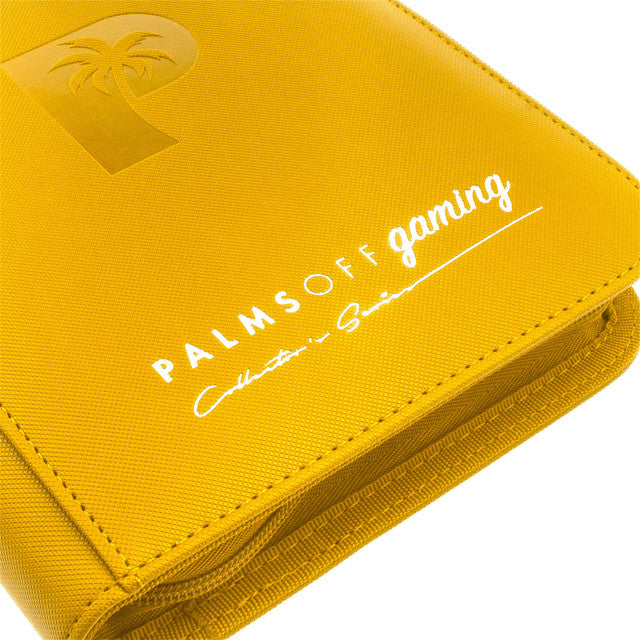 Palms Off Gaming : Collector's Series 4 Pocket Zip Trading Card Binder - YELLOW