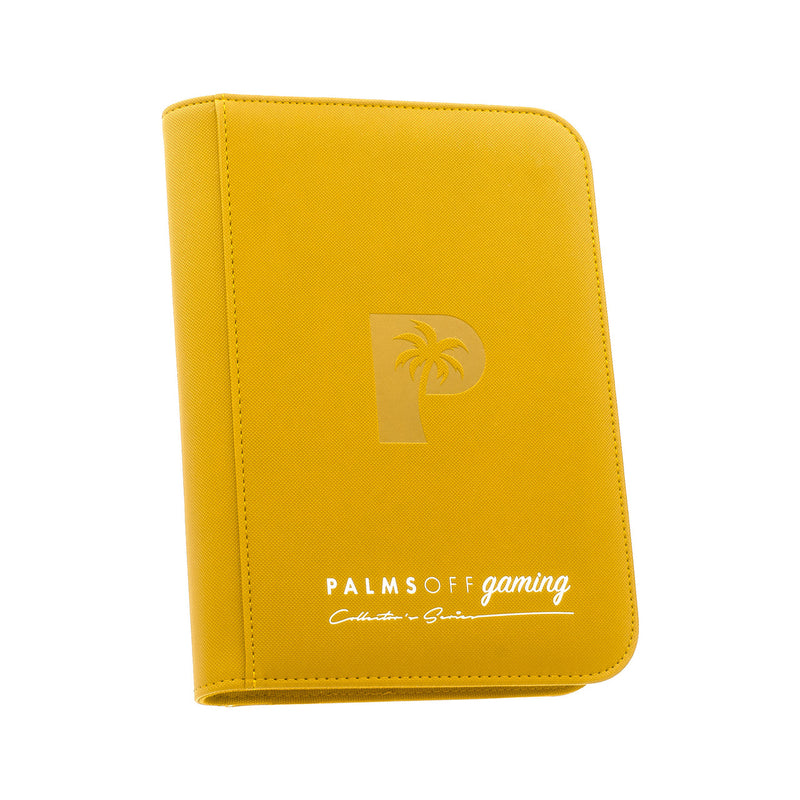 Palms Off Gaming : Collector's Series 4 Pocket Zip Trading Card Binder - YELLOW