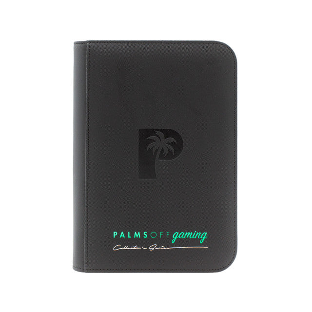 Palms Off Gaming : Collector's Series 4 Pocket Zip Trading Card Binder - BLACK