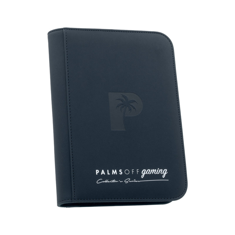 Palms Off Gaming : Collector's Series 4 Pocket Zip Trading Card Binder - NAVY