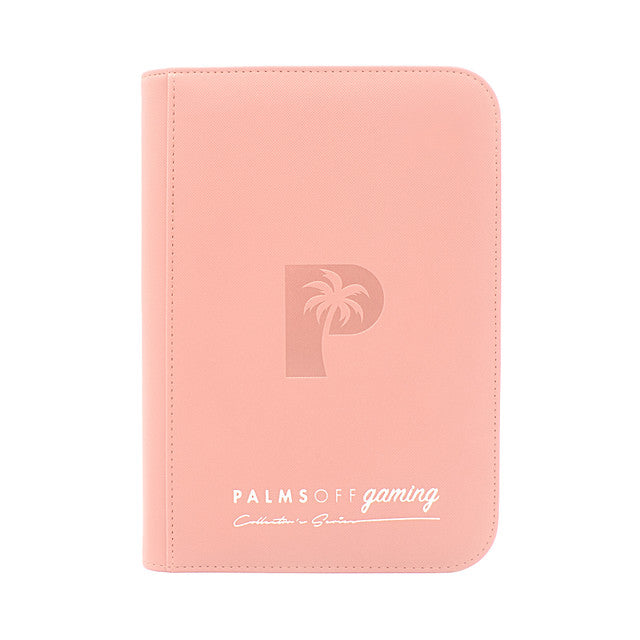 Palms Off Gaming : Collector's Series 4 Pocket Zip Trading Card Binder - PINK