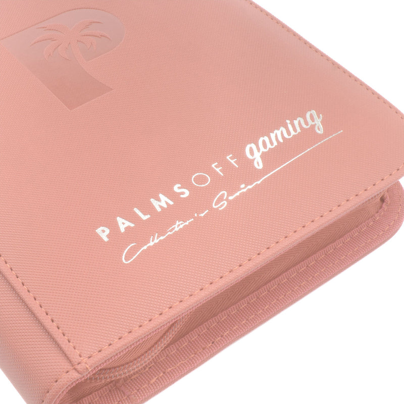 Palms Off Gaming : Collector's Series 4 Pocket Zip Trading Card Binder - PINK