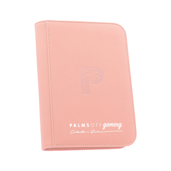 Palms Off Gaming : Collector's Series 4 Pocket Zip Trading Card Binder - PINK