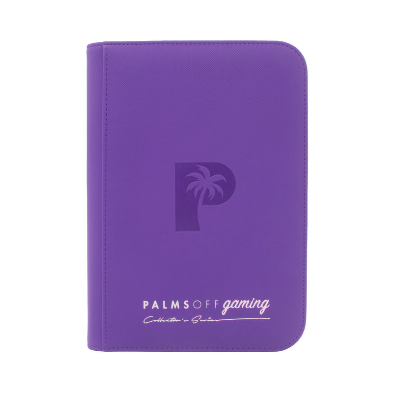 Palms Off Gaming : Collector's Series 4 Pocket Zip Trading Card Binder - PURPLE