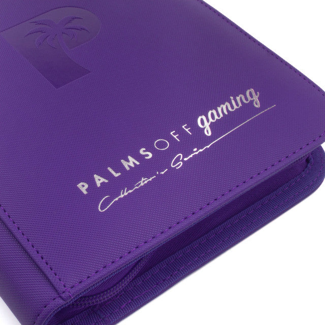 Palms Off Gaming : Collector's Series 4 Pocket Zip Trading Card Binder - PURPLE