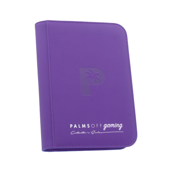 Palms Off Gaming : Collector's Series 4 Pocket Zip Trading Card Binder - PURPLE