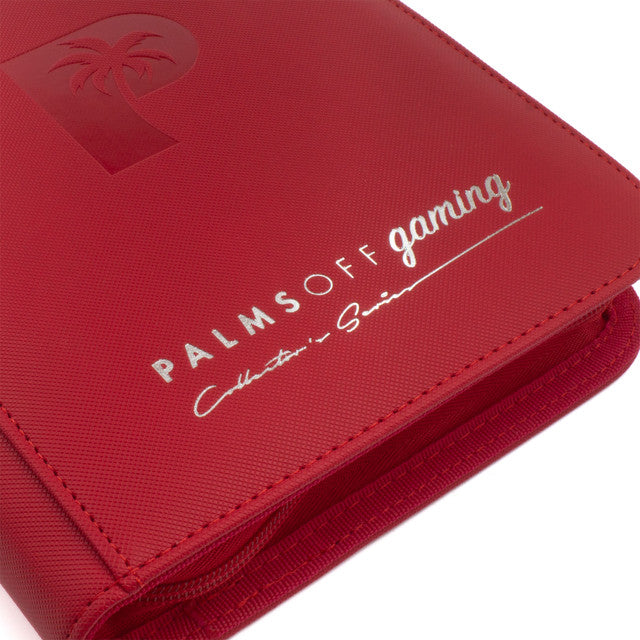 Palms Off Gaming : Collector's Series 4 Pocket Zip Trading Card Binder - RED