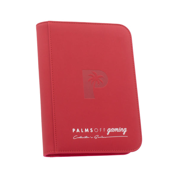 Palms Off Gaming : Collector's Series 4 Pocket Zip Trading Card Binder - RED