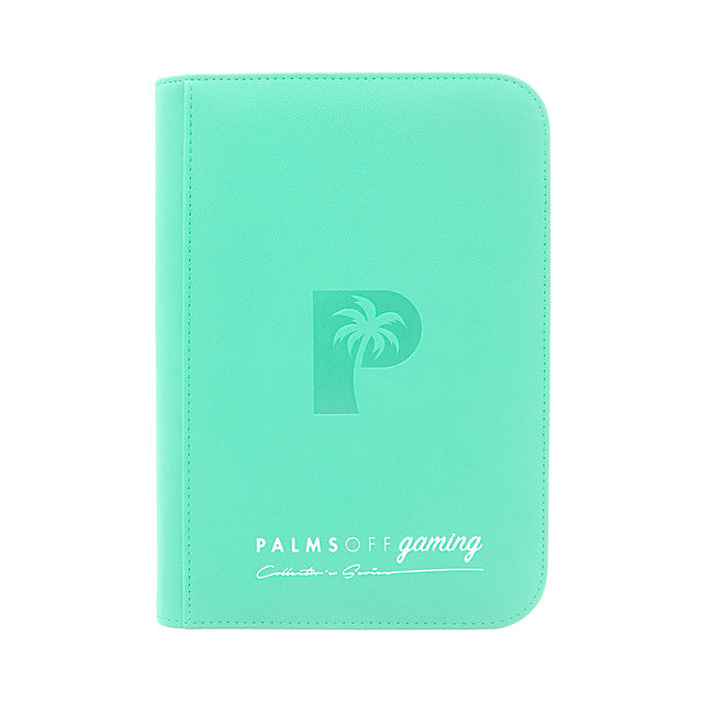 Palms Off Gaming : Collector's Series 4 Pocket Zip Trading Card Binder - TURQUOISE