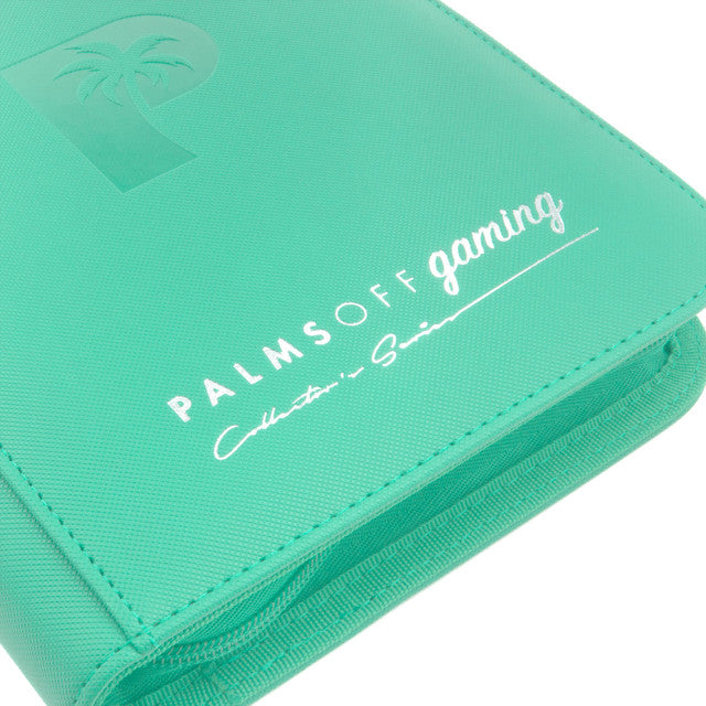 Palms Off Gaming : Collector's Series 4 Pocket Zip Trading Card Binder - TURQUOISE