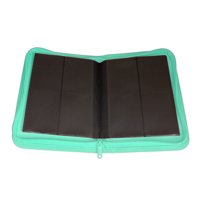 Palms Off Gaming : Collector's Series 4 Pocket Zip Trading Card Binder - TURQUOISE