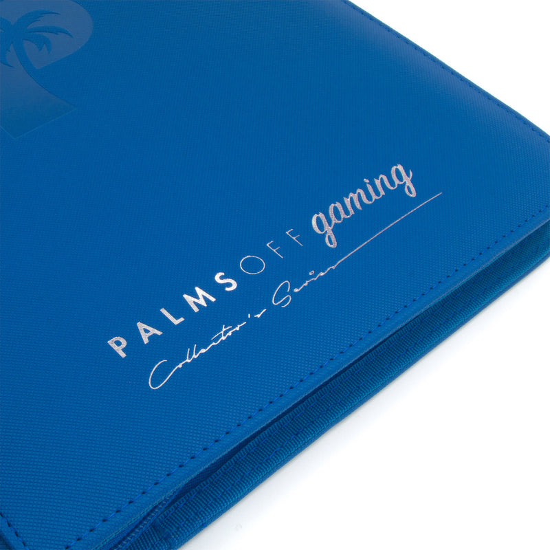 Palms Off Gaming: Collector's Series 9 Pocket Zip Trading Card Binder - BLUE