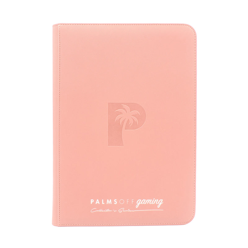 Palms Off Gaming: Collector's Series 9 Pocket Zip Trading Card Binder - PINK