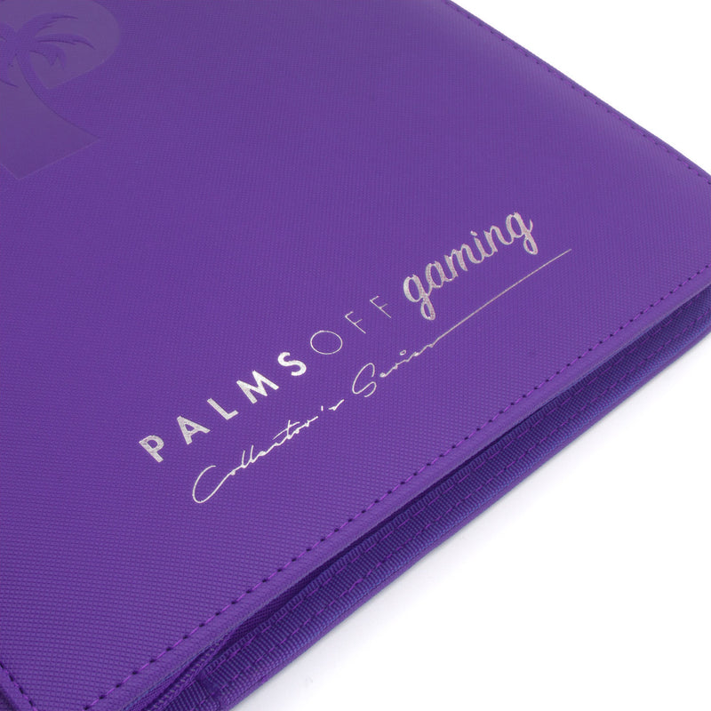 Palms Off Gaming: Collector's Series 9 Pocket Zip Trading Card Binder - PURPLE