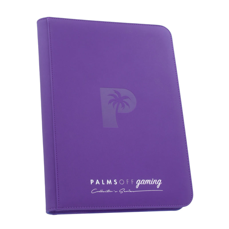 Palms Off Gaming: Collector's Series 9 Pocket Zip Trading Card Binder - PURPLE