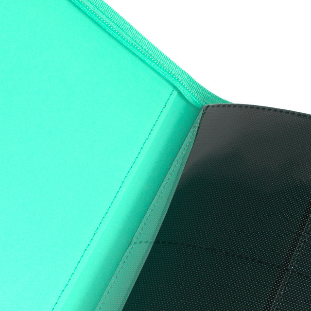 Palms Off Gaming : Collector's Series 4 Pocket Zip Trading Card Binder - TURQUOISE