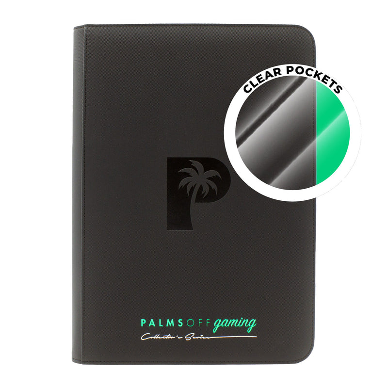 Palms Off Gaming: Collector's Series Top Loader Zip Binder - CLEAR