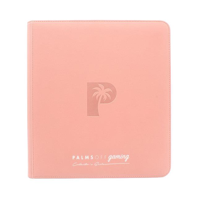 Palms Off Gaming: Collector's Series 12 Pocket Zip Trading Card Binder - Pink - PokeCards Australia