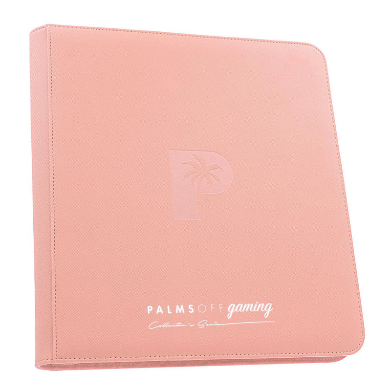 Palms Off Gaming: Collector's Series 12 Pocket Zip Trading Card Binder - Pink - PokeCards Australia