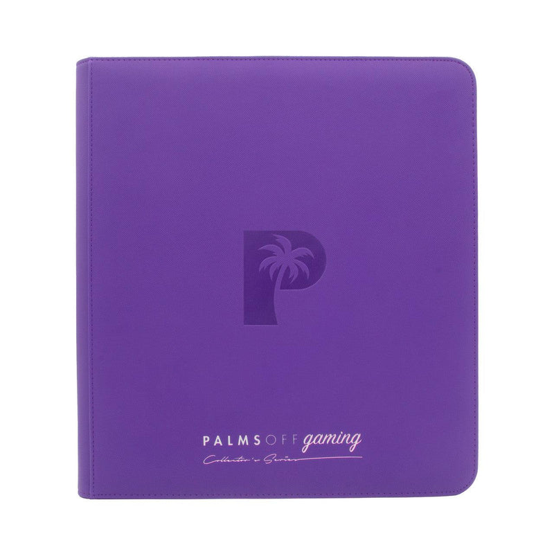 Palms Off Gaming: Collector's Series 12 Pocket Zip Trading Card Binder - Purple - PokeCards Australia