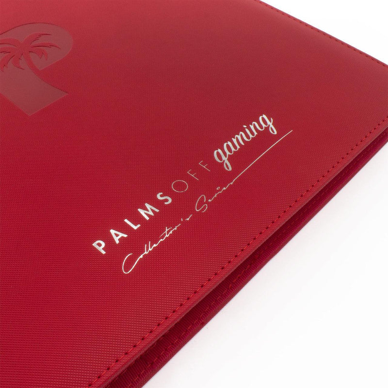 Palms Off Gaming: Collector's Series 12 Pocket Zip Trading Card Binder - Red - PokeCards Australia