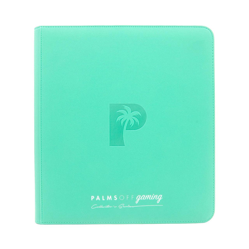 Palms Off Gaming: Collector's Series 12 Pocket Zip Trading Card Binder - Turqoise - PokeCards Australia