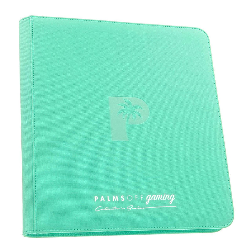 Palms Off Gaming: Collector's Series 12 Pocket Zip Trading Card Binder - Turqoise - PokeCards Australia